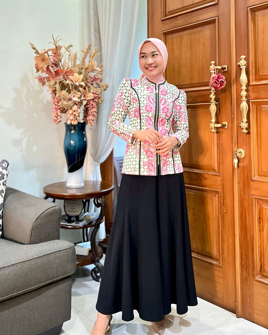 Tunik Senyum Floral - Batik Smile Lookbook (1)