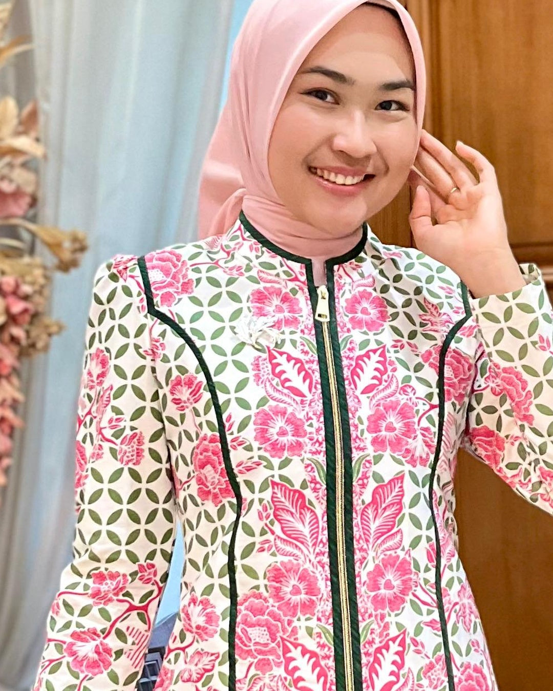 Blus Royal Navy - Batik Smile Lookbook (3)
